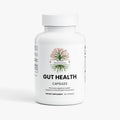 Gluten-free, vegetarian, allergen-free, non-GMO, vegan-friendly icons for gut health support supplement