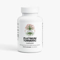 Platinum Turmeric supplement icons gluten-free lactose-free hormone-free all natural